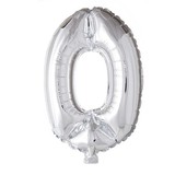 Globos Nordic Ballon folie 0 zilver | 40cm Globos Nordic Ballon folie 0 zilver | 40cm