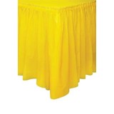 Tischrock Sonnenblume gelber Plastik | 73 cm x 426 cm Tischrock Sonnenblume gelber Plastik | 73 cm x 426 cm