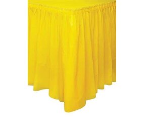 Tischrock Sonnenblume gelber Plastik | 73 cm x 426 cm Tischrock Sonnenblume gelber Plastik | 73 cm x 426 cm