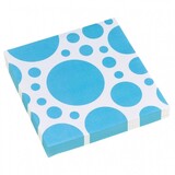Serviette de serviette avec des points bleus caribéens 20 morceaux Serviette de serviette avec des points bleus caribéens 20 morceaux