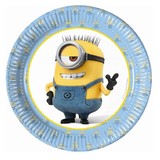 Procos Party Plate minions 18cm | 8 pieces Procos Party Plate minions 18cm | 8 pieces