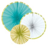 Amscan Decoratie waaiers Ananas Vibe | 3 stuks Amscan Decoratie waaiers Ananas Vibe | 3 stuks