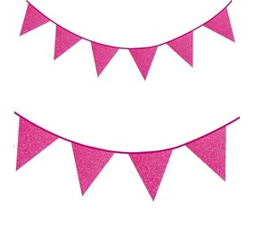 Ligne de drapeau Slinger Glitter Fuchsia | 6 mètres Ligne de drapeau Slinger Glitter Fuchsia | 6 mètres