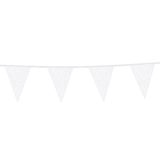 Flags Slinger Glitter White Cardboard | 6 meters