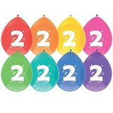 Balloons 2 years fresh colors 8 pieces Balloons 2 years fresh colors 8 pieces
