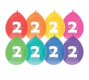 Balloons 2 years fresh colors 8 pieces Balloons 2 years fresh colors 8 pieces