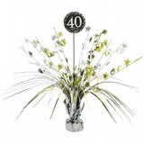Amscan Center piece Sparkling 40 Silver-Gold
