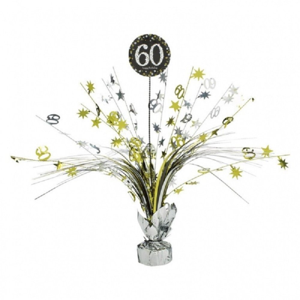 Amscan Center piece Sparkling 60 Silver-Gold Amscan Center piece Sparkling 60 Silver-Gold