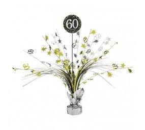 Amscan Center piece Sparkling 60 Silver-Gold Amscan Center piece Sparkling 60 Silver-Gold