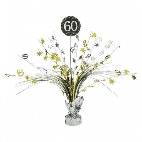 Amscan Center piece Sparkling 60 Silver-Gold Amscan Center piece Sparkling 60 Silver-Gold