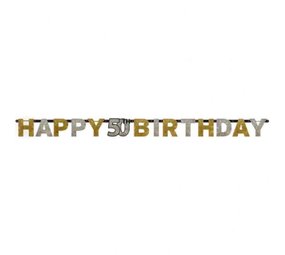 Letter garland sparkling silver-gold 50 years. Letter garland sparkling silver-gold 50 years.
