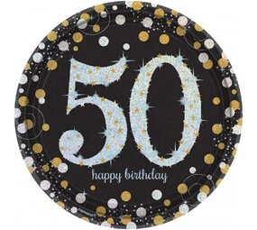 SPARKING SILVER-GOUD 50 Years 23cm | 8 pieces SPARKING SILVER-GOUD 50 Years 23cm | 8 pieces