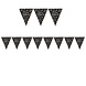 Vlaggen slinger Happy Birthday Sparkling zilver - goud Vlaggen slinger Happy Birthday Sparkling zilver - goud