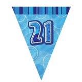 Fahnen Smallglitz 21 Jahre blau