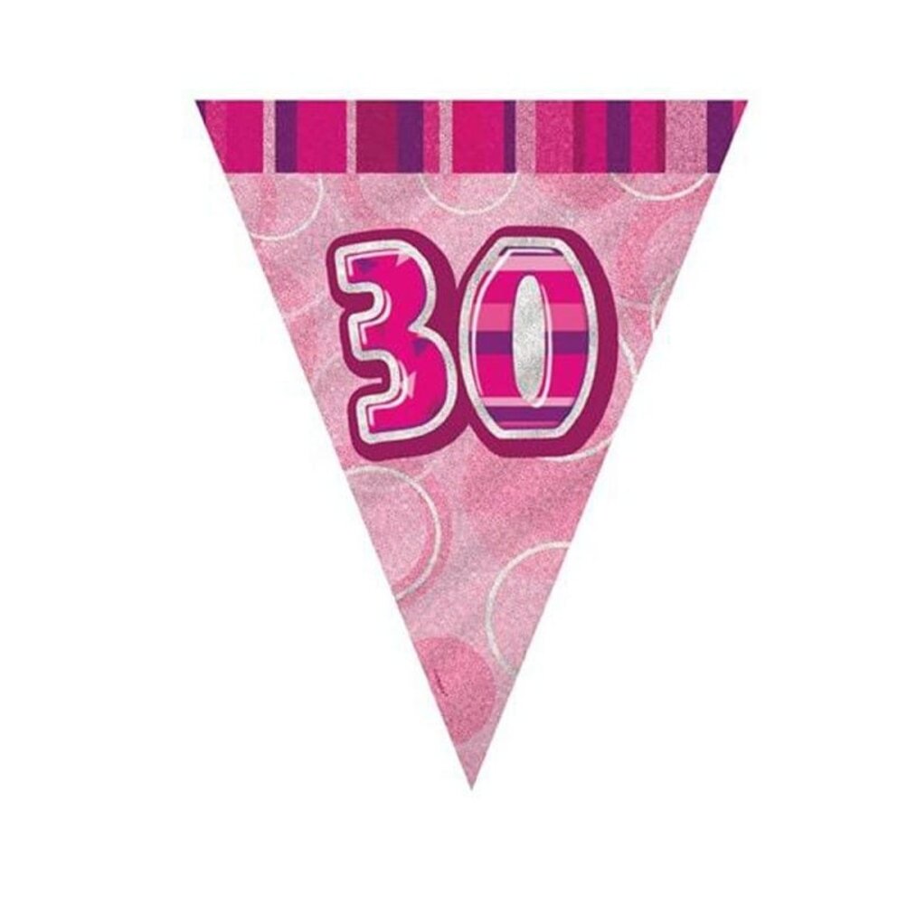 Fahnen Smallglitz 30 Jahre rosa rosa