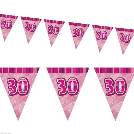 Flags Slinger Glitz 30 years Pink Flags Slinger Glitz 30 years Pink