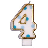 Candle 4 speckled blue