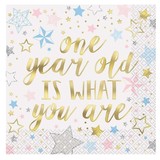 Serviette Twinkel Little Star 'One' 16 pièces Serviette Twinkel Little Star 'One' 16 pièces