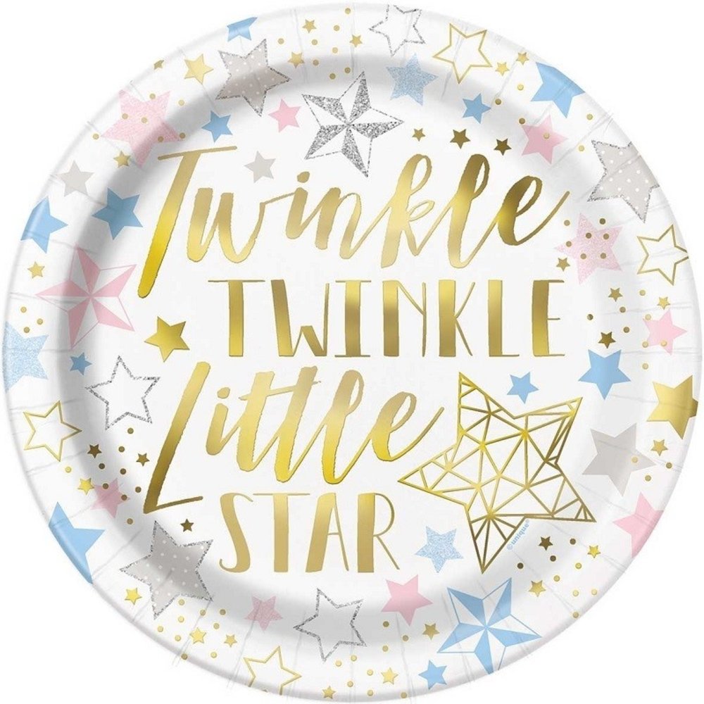 Unique Party Bord Twinkel Little Star 23cm | 8 pieces Unique Party Bord Twinkel Little Star 23cm | 8 pieces