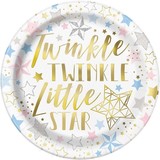 Unique Party Bord twinkel little star 23cm | 8 stuks Unique Party Bord twinkel little star 23cm | 8 stuks