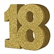 Tabelle Dekoration Nummer 18 Gold Tabelle Dekoration Nummer 18 Gold