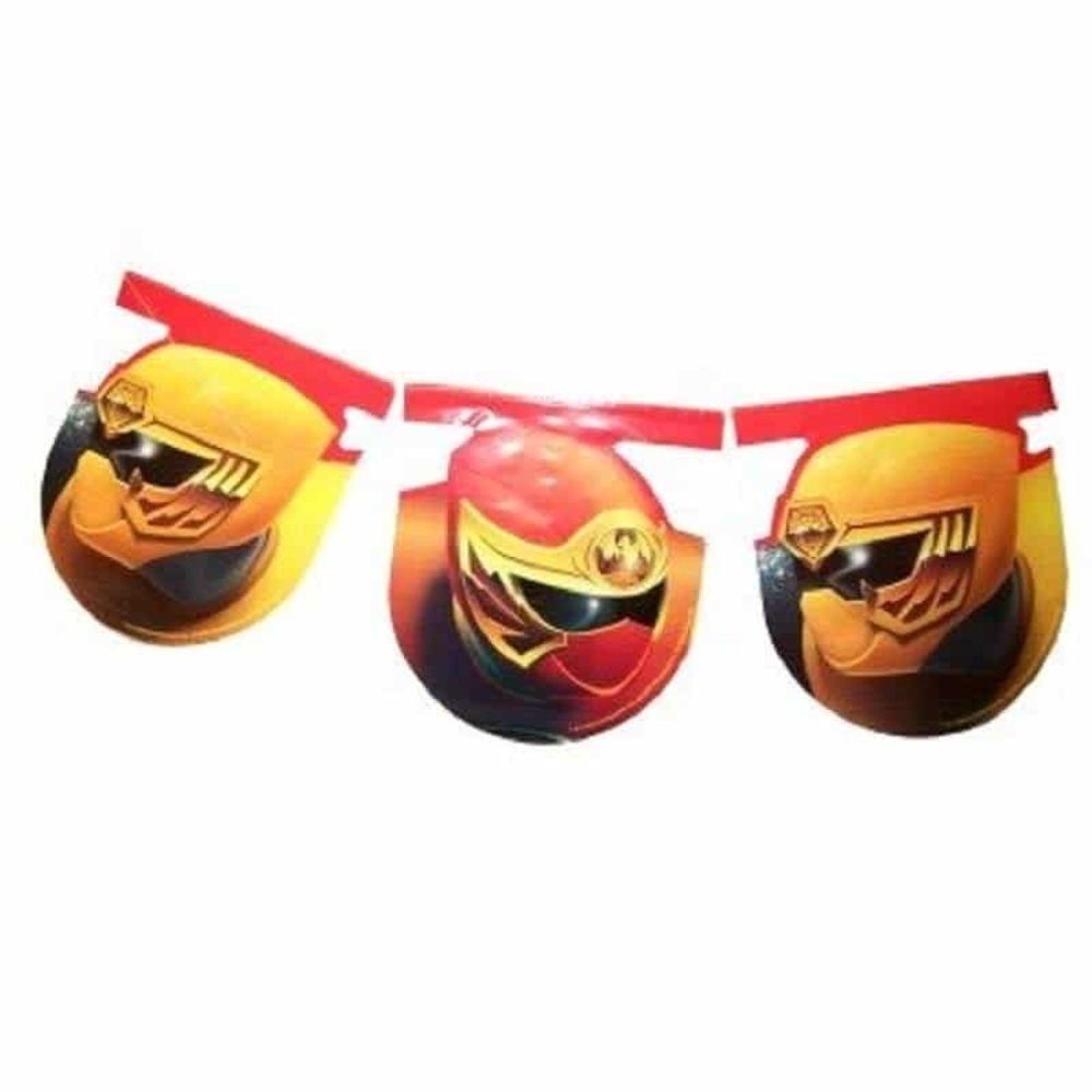 Procos Party Guirlande de banderoles Power Rangers Ninja 265 cm | par pièce