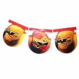 Procos Party Power Rangers Ninja Bunting Garland 265cm | per Unit Procos Party Power Rangers Ninja Bunting Garland 265cm | per Unit