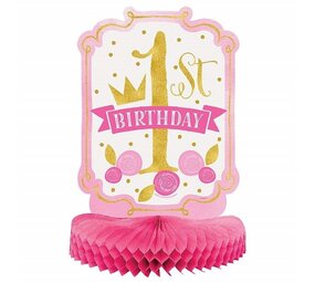Table decoration Gold - Pink 1st Birthday Table decoration Gold - Pink 1st Birthday