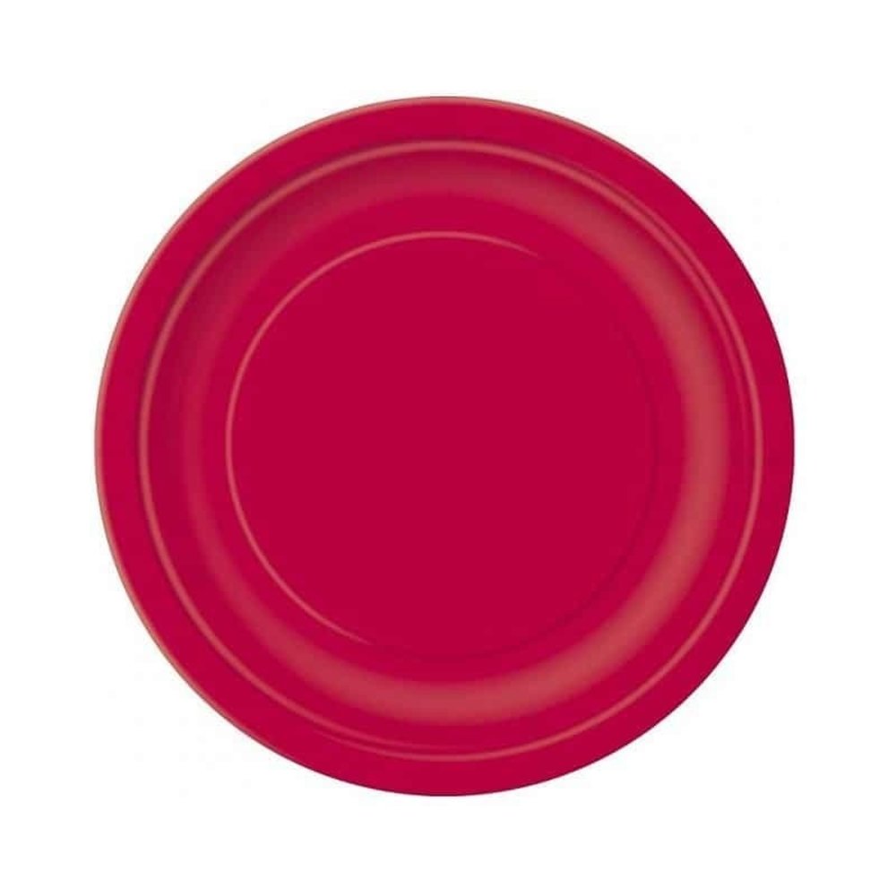Assiette rubis rouge 17cm | 20 morceaux Assiette rubis rouge 17cm | 20 morceaux
