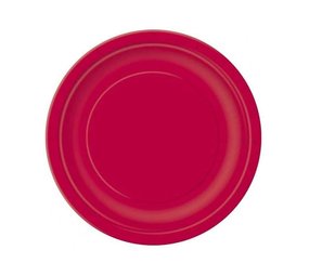 Rubinrote Platte 17cm | 20 Teile Rubinrote Platte 17cm | 20 Teile