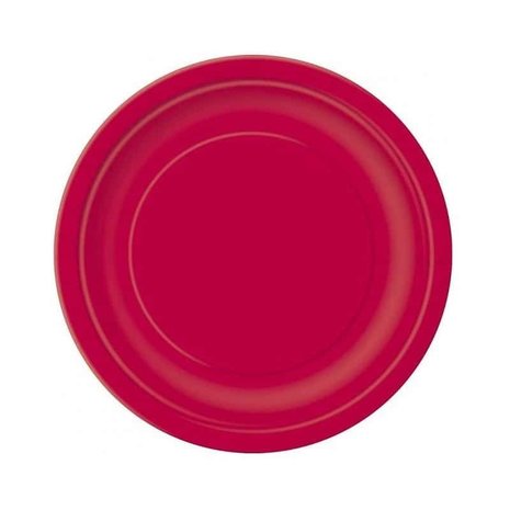 Assiette rubis rouge 17cm | 20 morceaux Assiette rubis rouge 17cm | 20 morceaux