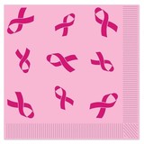 Servet Pink Ribbon 33x33cm | 16 Stücke Servet Pink Ribbon 33x33cm | 16 Stücke