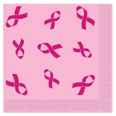 Ruban rose pour serviettes 33x33cm | 16 pièces Ruban rose pour serviettes 33x33cm | 16 pièces