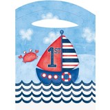 Traktatie zakje 1st Maritiem birthday 8 stuks Traktatie zakje 1st Maritiem birthday 8 stuks