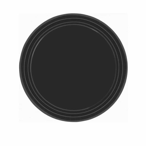 Unique Party Bord zwart 18cm | 20 stuks Unique Party Bord zwart 18cm | 20 stuks