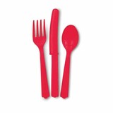 Cutlery red 18-piece Cutlery red 18-piece