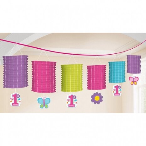 Slinger avec 6 lanternes 1 an et papillons Slinger avec 6 lanternes 1 an et papillons