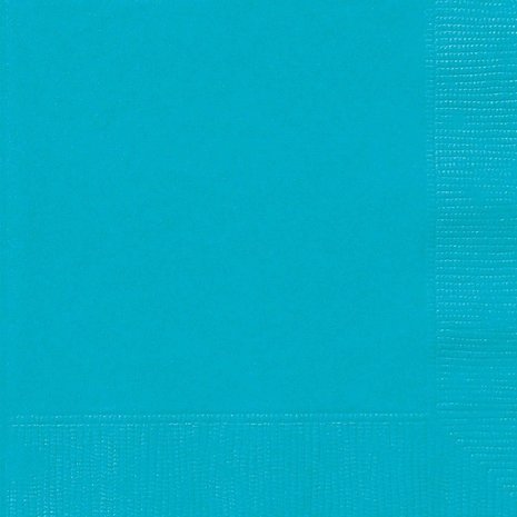 Servet caribbean teal 33x33cm | 20 stuks Servet caribbean teal 33x33cm | 20 stuks