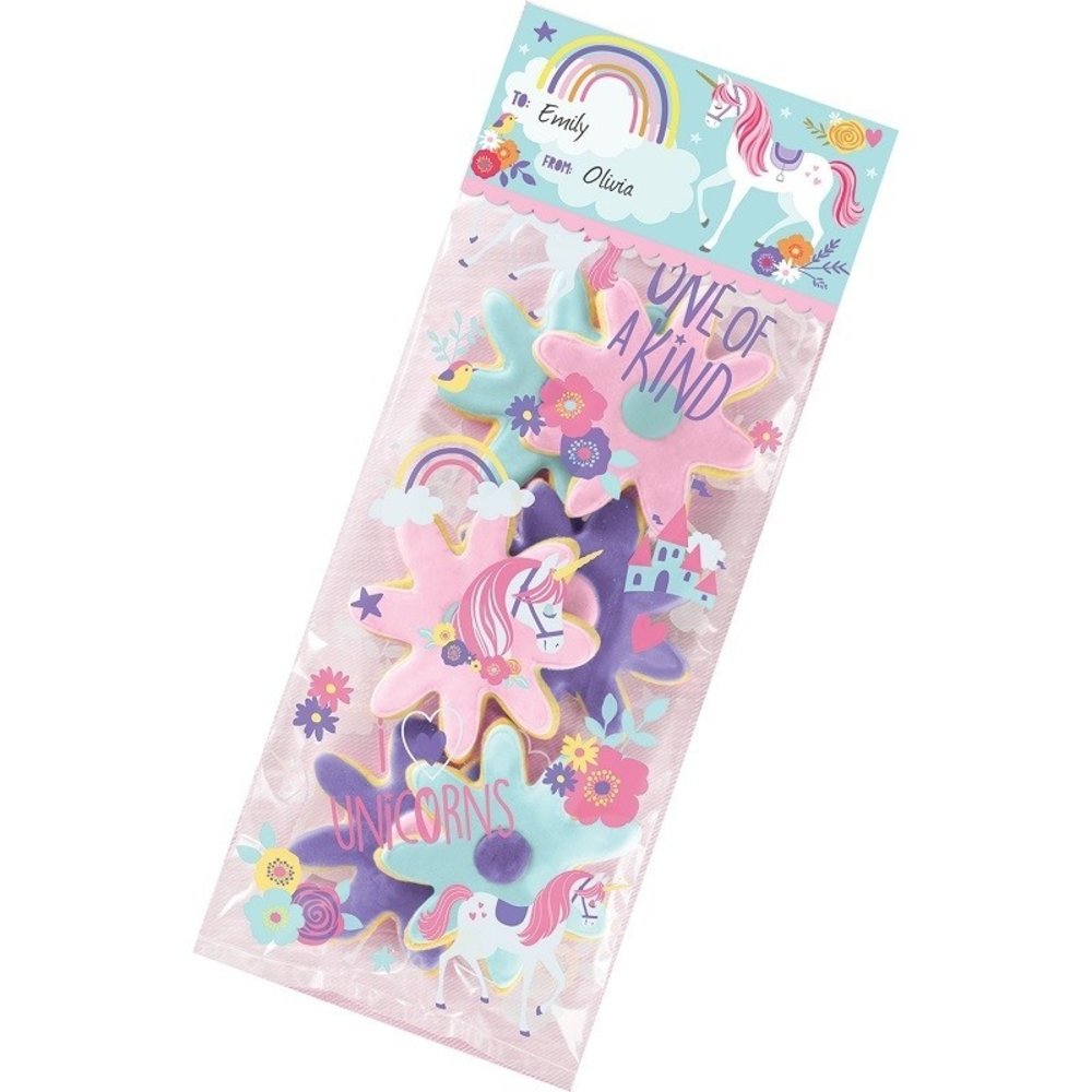 Amscan Magical Unicorn Uitdeelzakjes 12x28 cm | 20 stuks