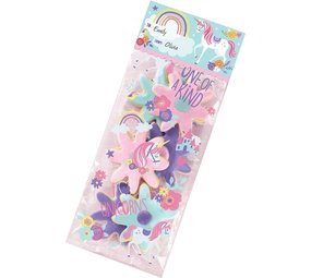 Amscan Magical Unicorn Traktatiezakjes 12x28 cm | 20 stuks