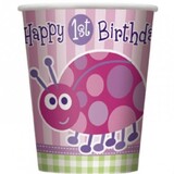 Cup Ladybug 1. Geburtstag | 8 Stücke