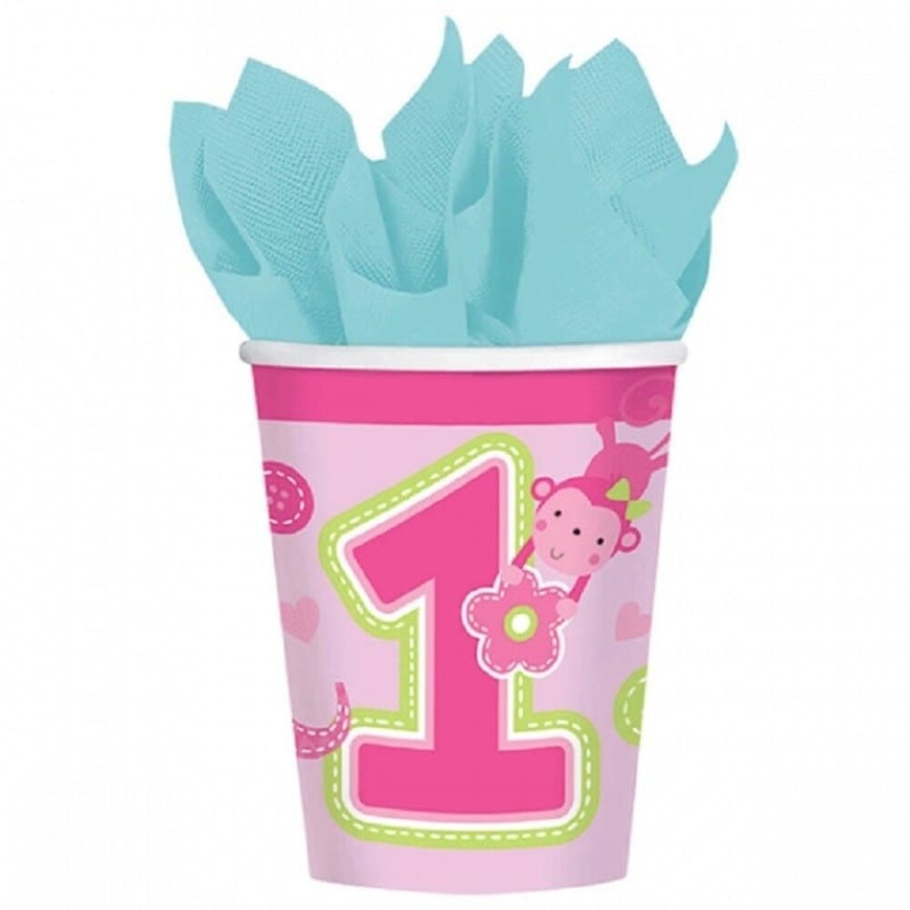 Cup fun to be one safari pink | 8 pieces