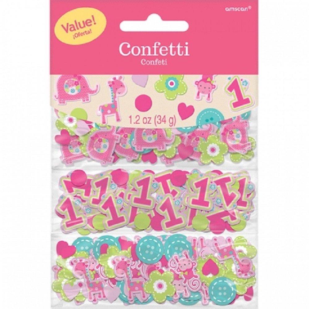 Confettis amusant d'être un safari rose 34 grammes