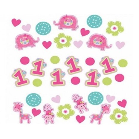 Confettis amusant d'être un safari rose 34 grammes