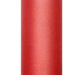 Tule rood 900 cm x 50cm Tule rood 900 cm x 50cm