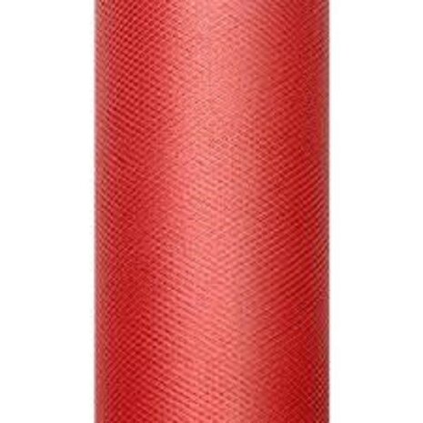 Tule rood 900 cm x 50cm