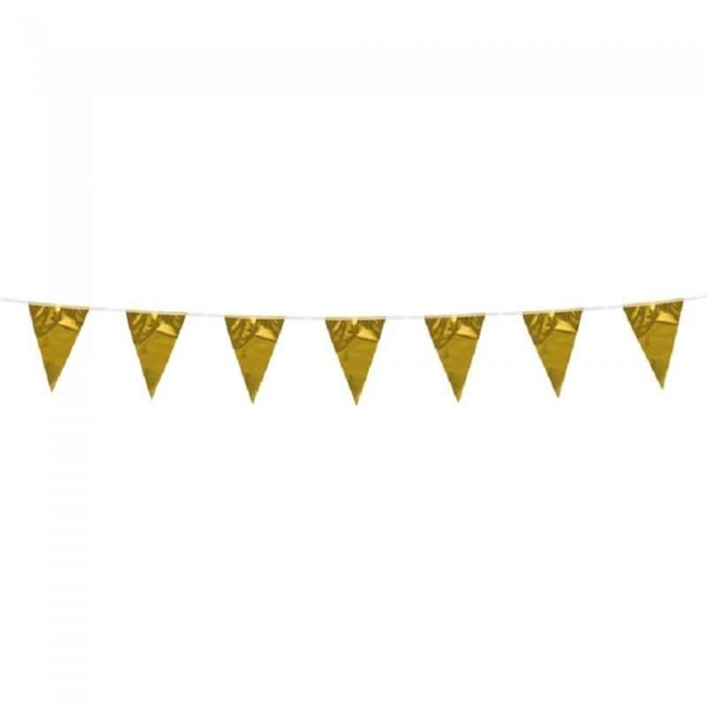 Globos Nordic Flag -Linie Mini Metallic Gold Plastik | 3 Meter Globos Nordic Flag -Linie Mini Metallic Gold Plastik | 3 Meter