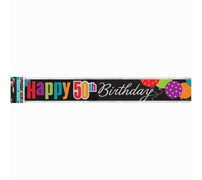 Banner Happy 50th Birthday 3.65 M Banner Happy 50th Birthday 3.65 M