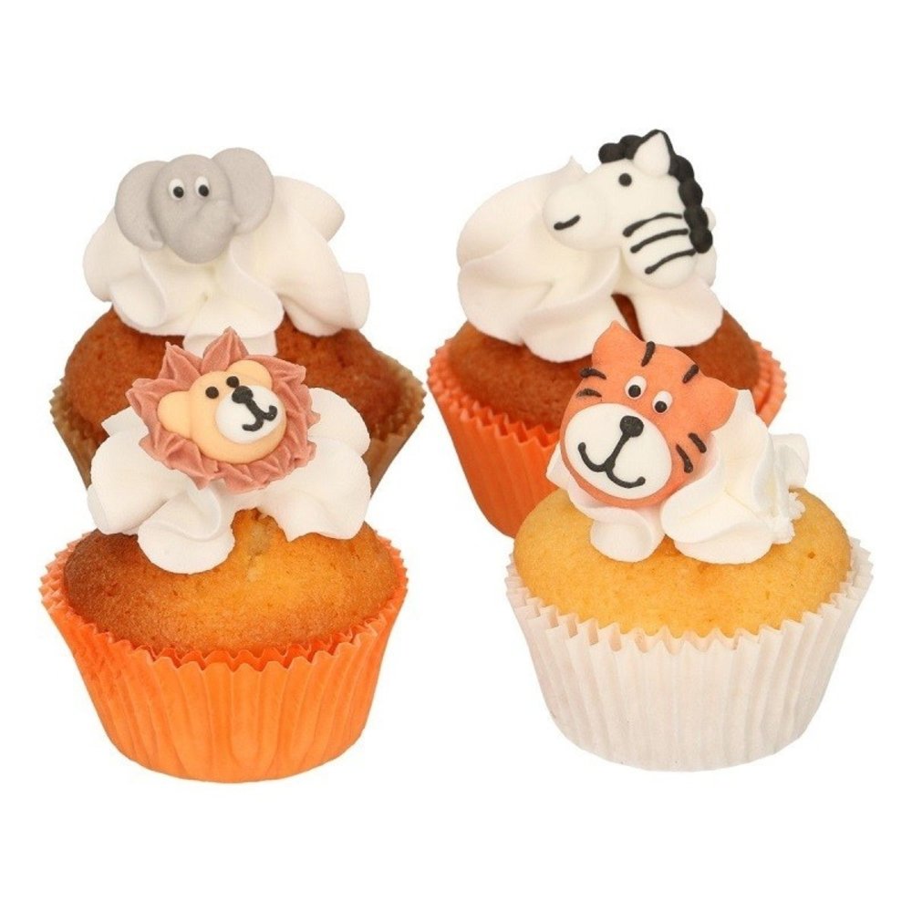 Fun Cakes Funcakes Decoration Sugar Jungle Safari Animaux | 12 pièces