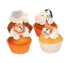 Fun Cakes Funktionen Zuckerdekoration Dschungel Safari Tiere | 12 Stücke Fun Cakes Funktionen Zuckerdekoration Dschungel Safari Tiere | 12 Stücke